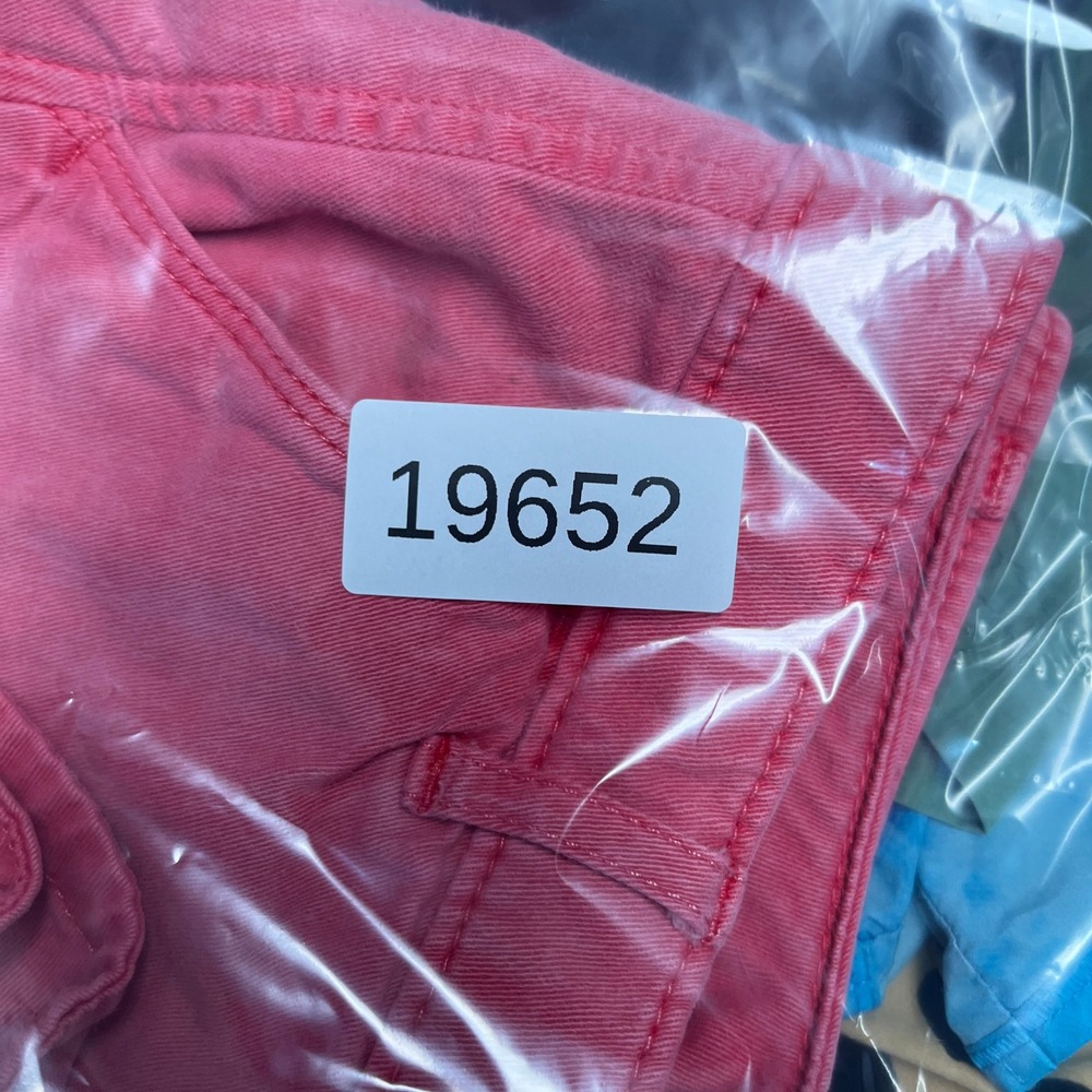 Hollister Chino Shorts Women 3 26 Pink Salmon Low Rise Stretch Casual Preppy Y2K - Picture 8 of 8